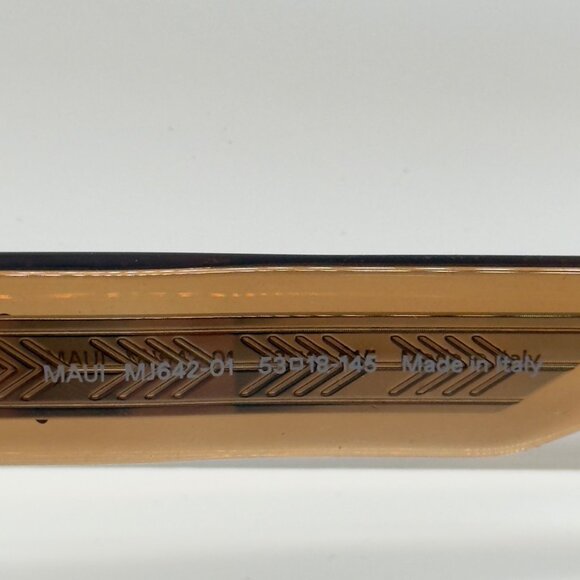 Maui Jim Kenui Light Tan Clear Polarized Rose Lens Sunglasses MJ0642S - Picture 4 of 9